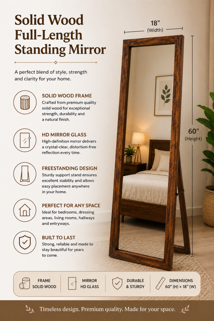 Floor Length Standing Mirror