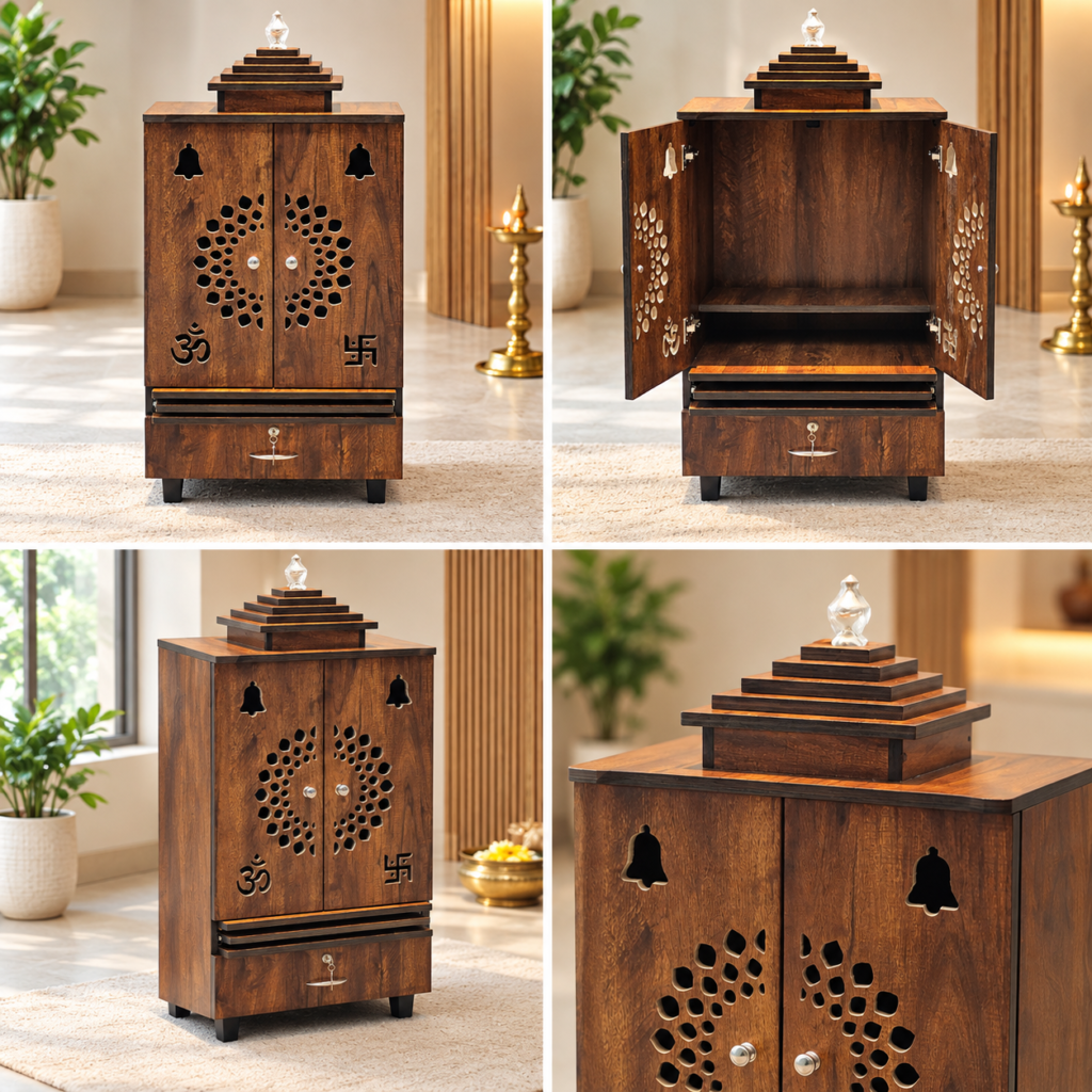 Mandir for home with door