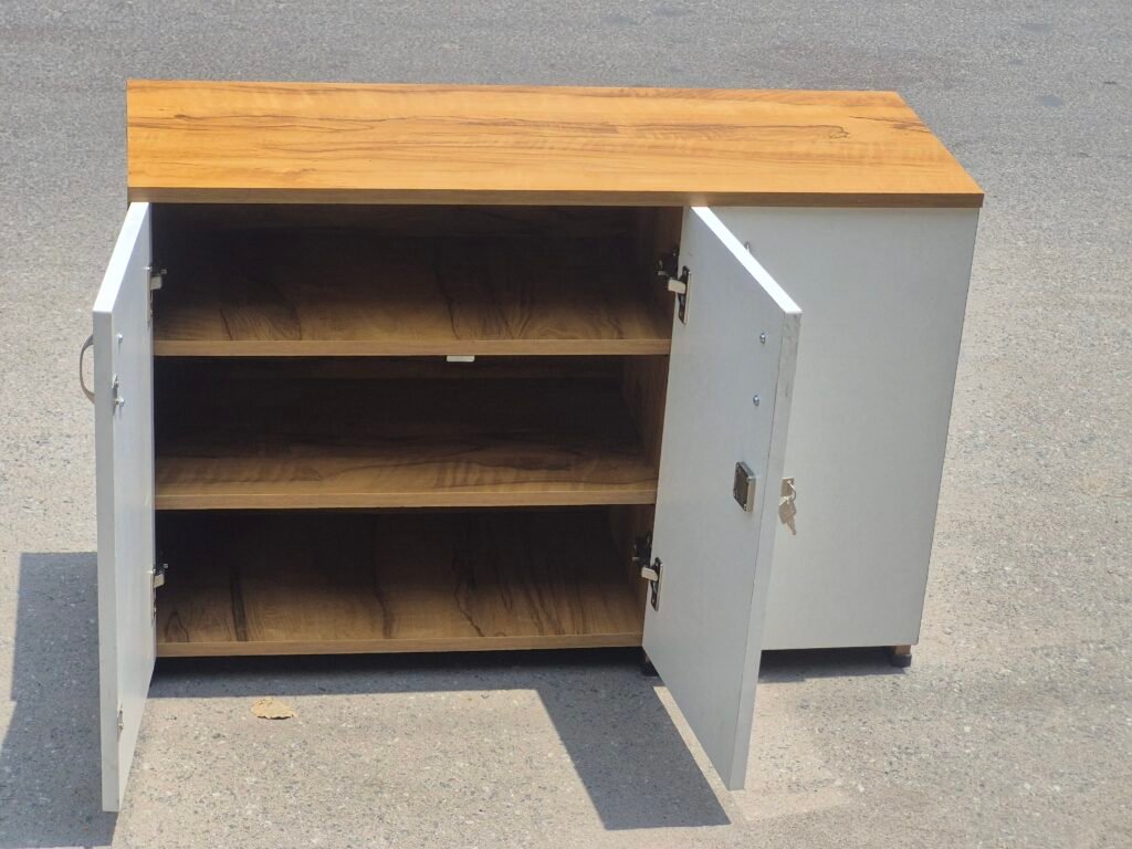 3 Door Shoe Rack for Home-Mango & White