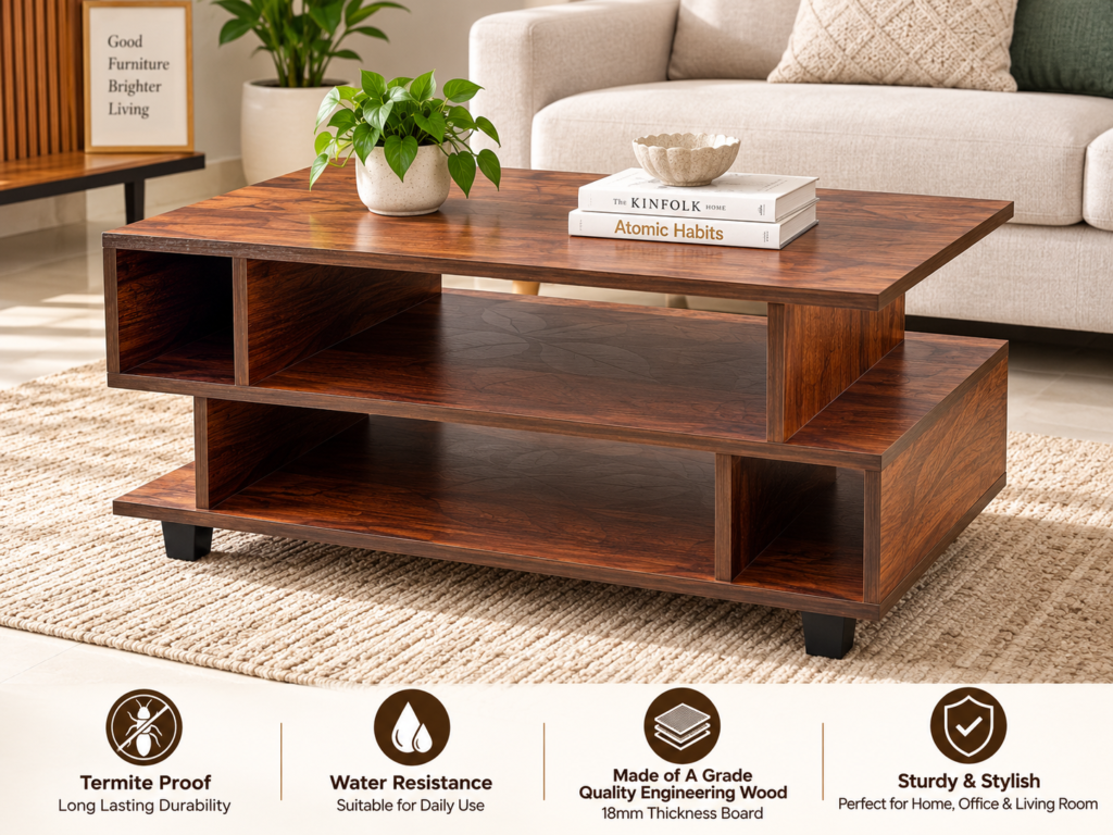 Walnut S Tea Pai – Modern Coffee Table