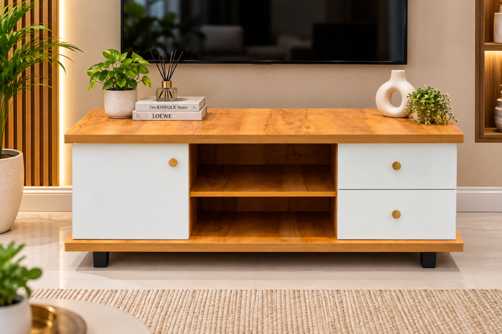 Evershine Furniture TV Unit 48 x 24 x 16 Inches