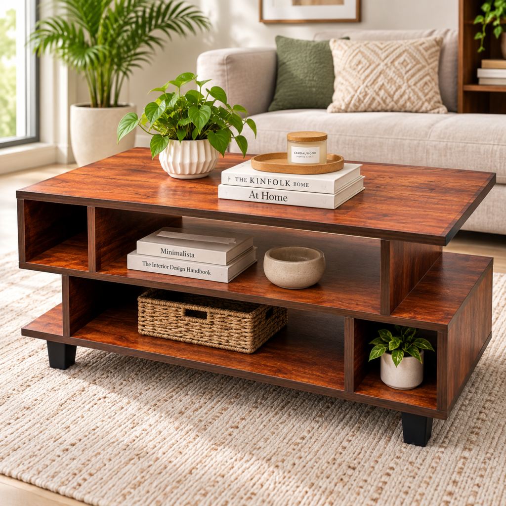 Walnut S Tea Pai – Modern Coffee Table