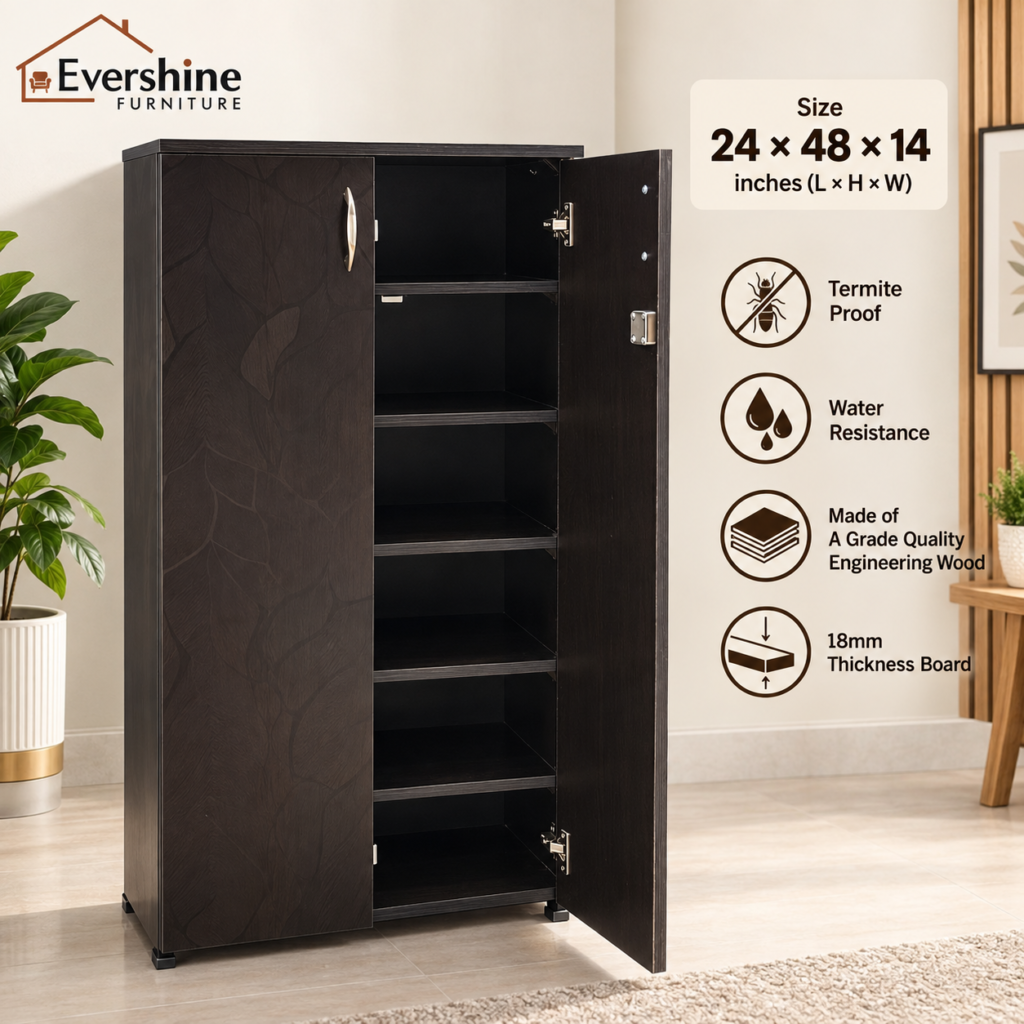 2 Door Shoe Cabinet for Home