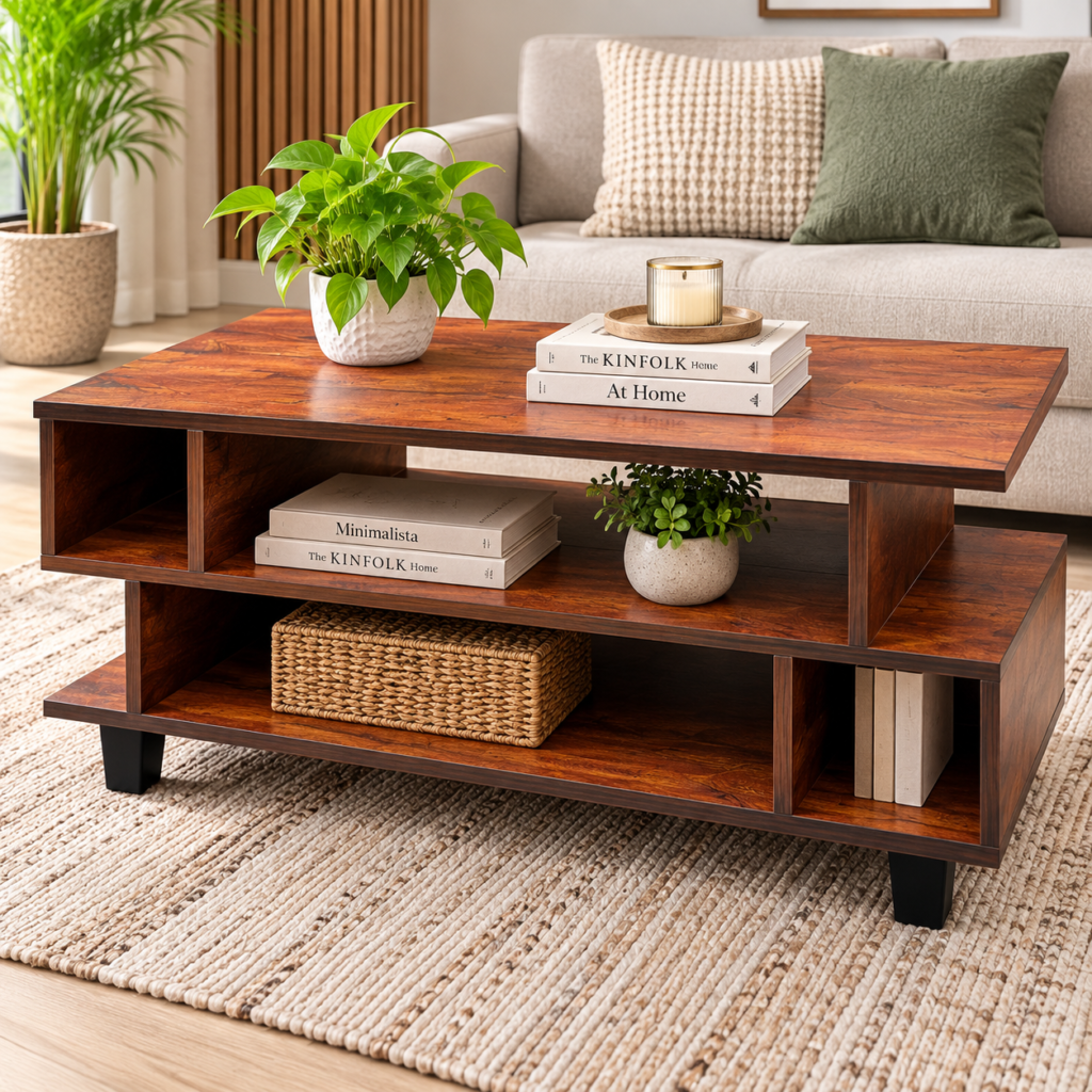 Walnut S Tea Pai – Modern Coffee Table