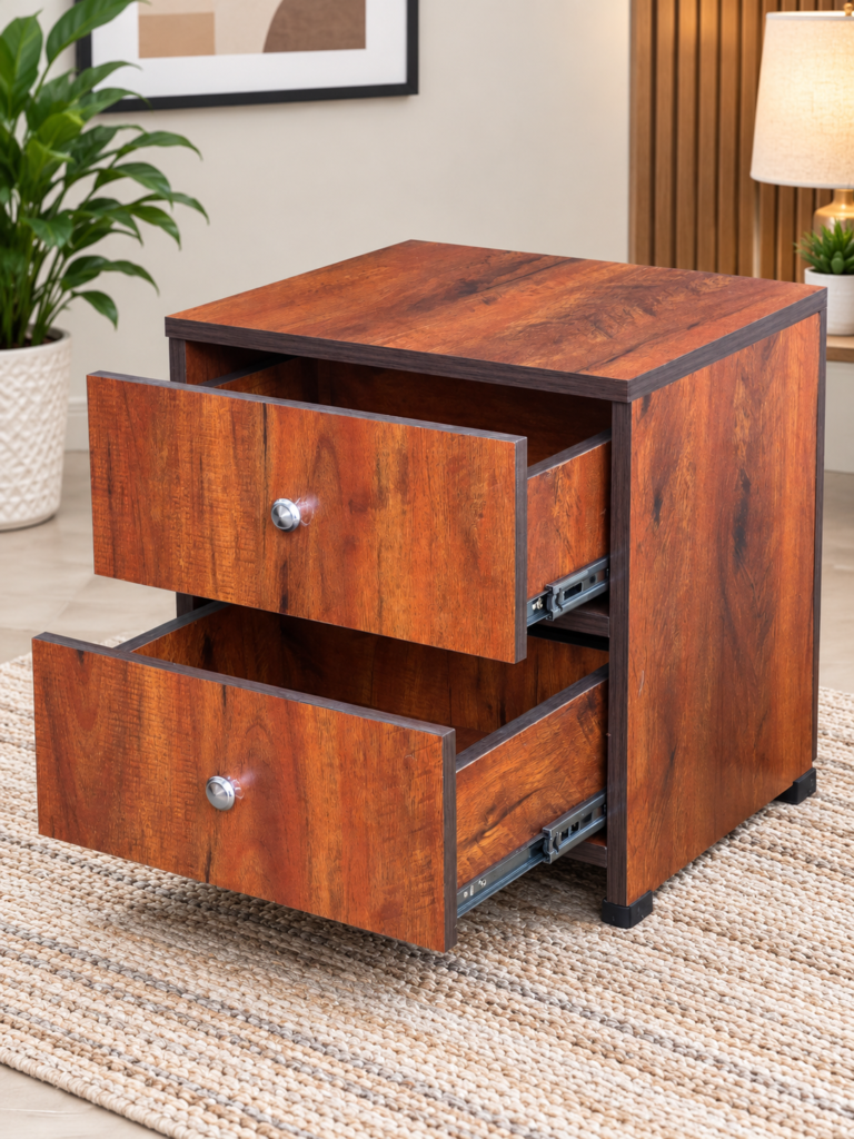 Bedside Table with 2 Drawers