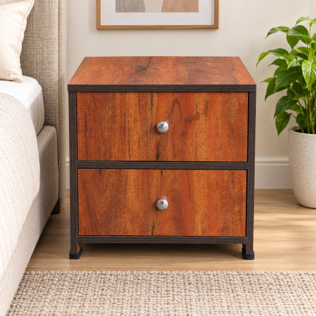 Bedside Table with 2 Drawers