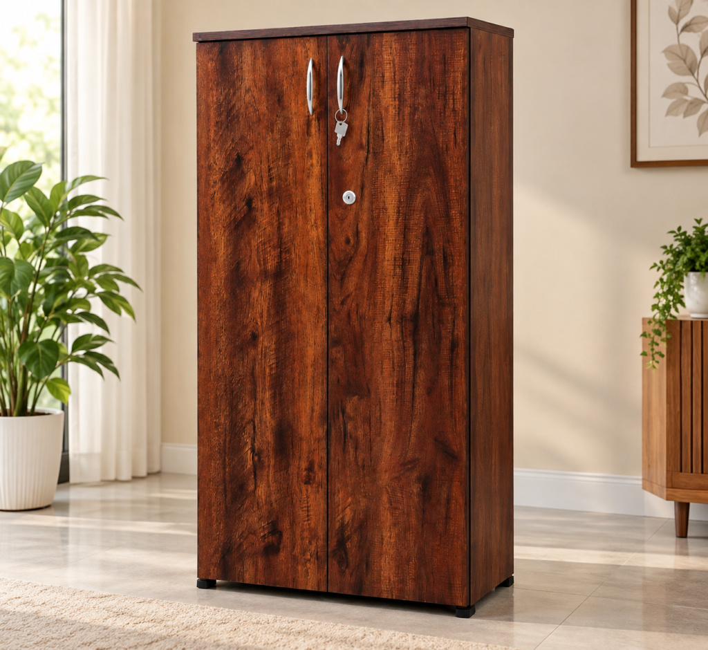 Evershine Furniture Bookshelf / Kitchen Shelf / Small Wardrobe 24 x 48 x 14 Inches